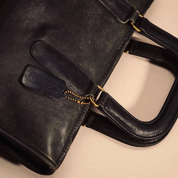 COACH Vintage Bonnie Cashin Slim Leather Bag Clutch, black - Picture 4 of 10